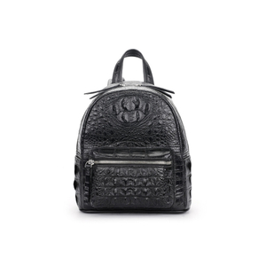 Real Crocodile Leather Unisex Backpack