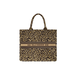Lightweight Leopard PU Leather Lady Tote Bag