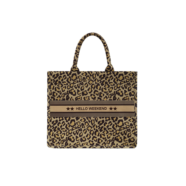 Lightweight Leopard PU Leather Lady Tote Bag