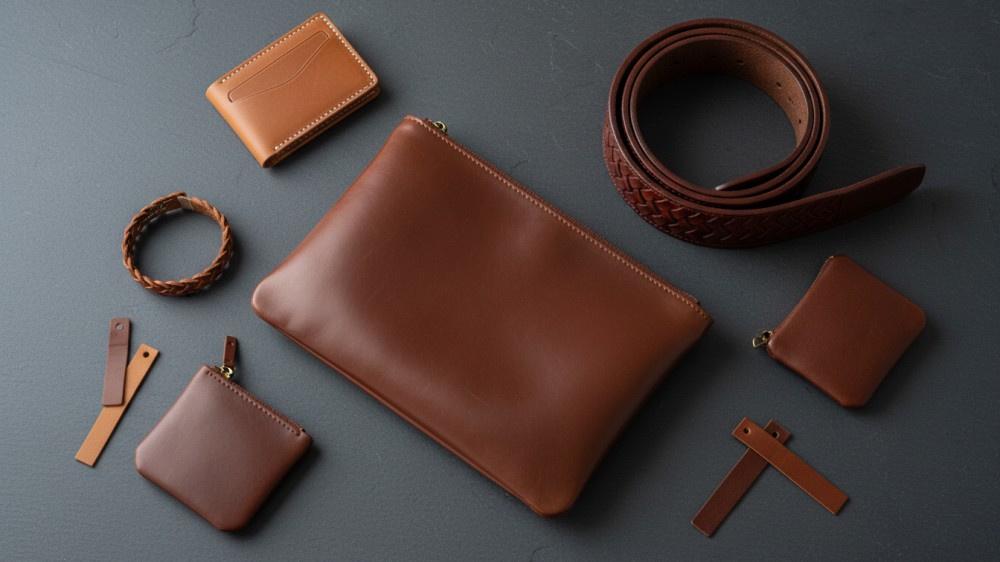 diverse-collection-of-brown-leather-accessories-various-shades