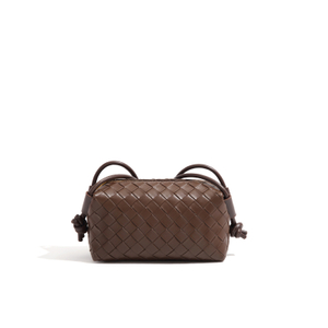 Trendy Embossed Woven Compact Mini Crossbody Bag