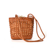 Handmade Leather Woven French Basket Style Shoulder Bag
