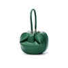 Dual Sizes Nappa Leather Apple-Shaped Concave Triangle Top Handle Shoulder Bag