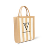Kueenseglar Canvas City Walk Beige Tote Bag