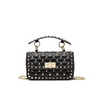 Lambskin Quilted Chain Shoulder Bag with Rivet
