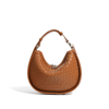 Latest genuine leather weave shoulder handbag