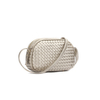 Weave Sling Crossbody hand bags for women shoulder purse PU leather Cute student ladies handbags