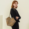 Suede leather sling tote bag women handbag