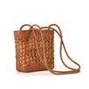 Handmade Leather Woven French Basket Style Shoulder Bag