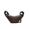 Women's Genuine Leather Minimalst Crescent Crossbody Hobo Bag