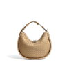 Latest genuine leather weave shoulder handbag