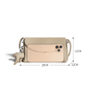 Mini genuine pebble grain leather phone purse bag