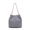 2024 New Trendy Stripe Canvas Tote Bag For lady