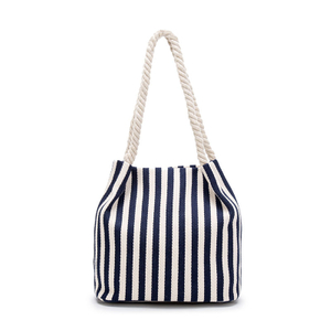 2024 New Trendy Stripe Canvas Tote Bag For lady