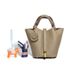 Designer Picotin Lock Bag Top Layer Cowhide Basket Bag For Female