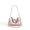 Solid Color Niche Square Genuine Leather Shoulder Bag For White Female