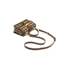 2022 stylish manufacturer custom fashion leather clutch bag checked crossbody shoulder handbag
