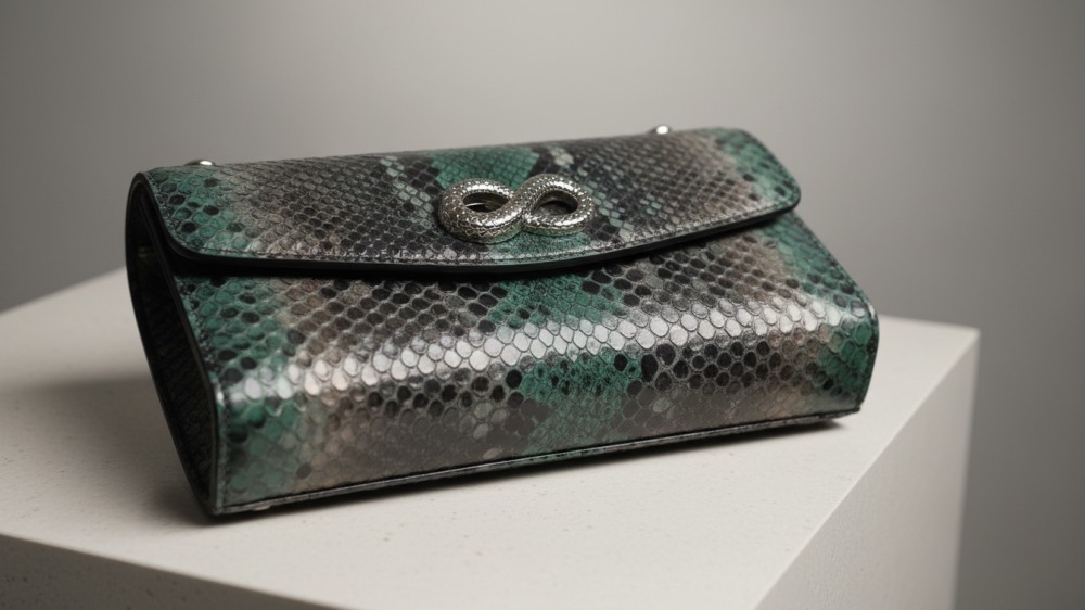 macro-shot-of-luxurious-snake-embossed-leather-handbag-texture