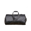 Retro Crazy Horse Leather Duffle Bag with ID Tag