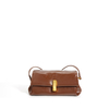 2024 Fashion High-end Soft Wax Genuine Leather Underarm Baguette Bag for Female