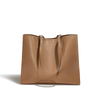 Large smooth cow leather tote bag for women