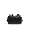 Trendy Embossed Woven Compact Mini Crossbody Bag