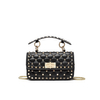 Lambskin Quilted Chain Shoulder Bag with Rivet