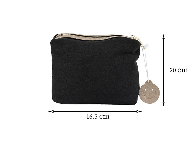 Top-Grain Leather Gothic Rivet Bucket Bag-Matching Pouch & Smiley Face Accessory