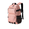 Multi-Pocket Nylon Laptop Backpack with Compression Straps for Work and Travel