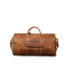 Retro Crazy Horse Leather Duffle Bag with ID Tag