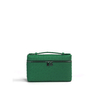 Ostrich Leather Women's Square Crossbody Clutch Bag for Phone
