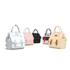 Fashion color-block lightweight nylon mommy diaper bag