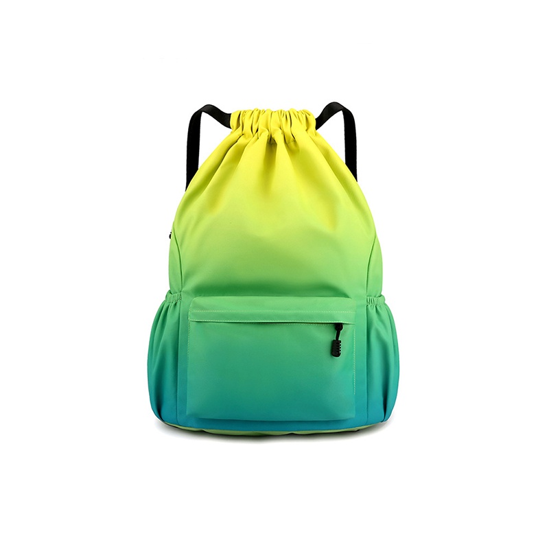Gradient Nylon Sports Drawstring Backpack Bag-Water-Repellent Nylon Fabric Gradient Nylon Sports Drawstring Backpack Bag-Water-Repellent Nylon Fabric
