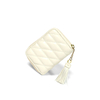 Quilted Leather Short Wallet Pouch
