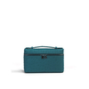 Ostrich Leather Women's Square Crossbody Clutch Bag for Phone