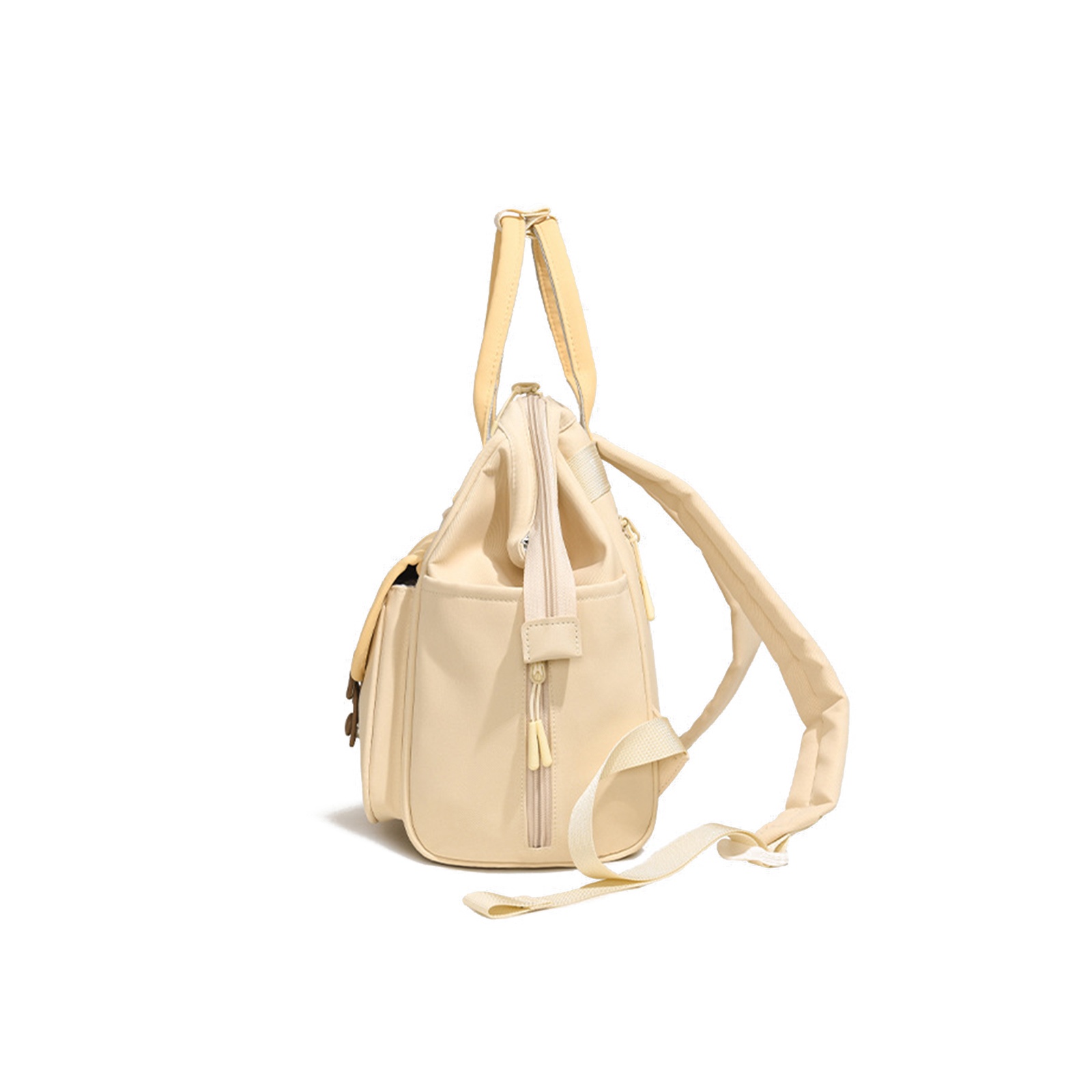 Fashion color-block lightweight nylon mommy diaper bag