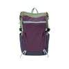 Color Block Nylon Backpack with Front Zipper Pocket for Travel and Commuting