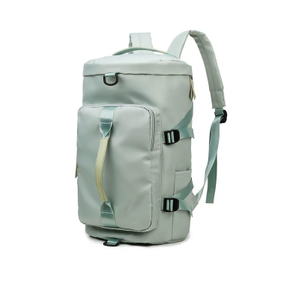 Oxford Travel Backpack with Front Zipper Pocket and Side Compression Straps