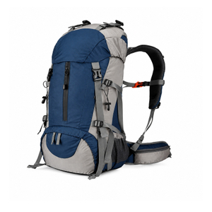 Expandable Polyester Hiking Backpack with Contoured Back Panel for Outdoor Travel