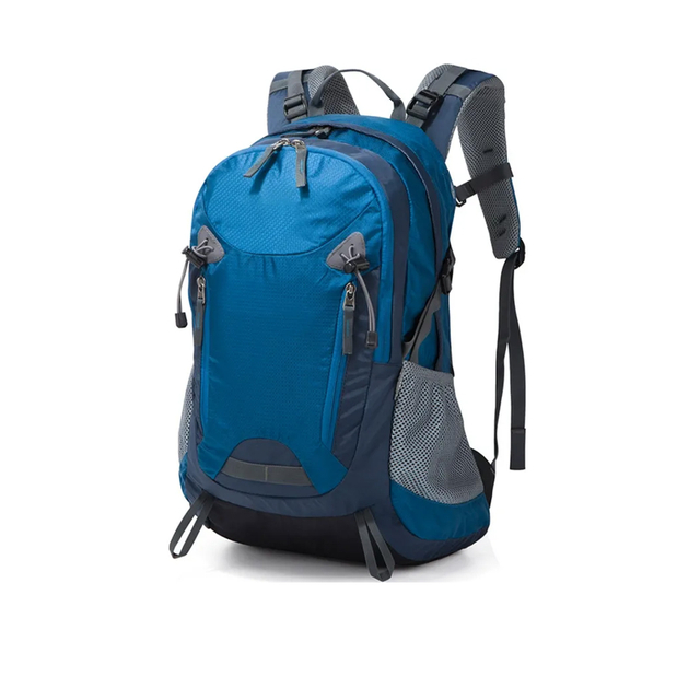 Custom Outdoor Hiking Backpack Water Resistant Sports Daypack Trekking Travel Bag with Trekking Pole Loops