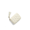 Quilted Leather Short Wallet Pouch