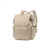 Multi-opening Portable Waterproof PU Leather Diaper Backpack
