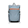 Color Block Nylon Backpack with Front Zipper Pocket for Travel and Commuting