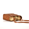 Handmade Leather Woven French Basket Style Shoulder Bag