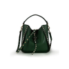 Top-Grain Leather Gothic Rivet Bucket Bag