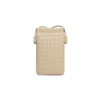 Woven Mini Leather Crossbody Phone Bag with Adjustable Strap