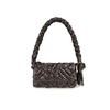 Pleated, Tasseled, Crafted Woven French Style Oil Wax Leather Crossbody & Shoulder Bag