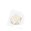 Quilted Leather Short Wallet Pouch