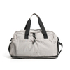 Expandable Nylon Gym Duffel Bag with Separate Shoe Compartment for Travel