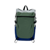 Color Block Nylon Backpack with Front Zipper Pocket for Travel and Commuting